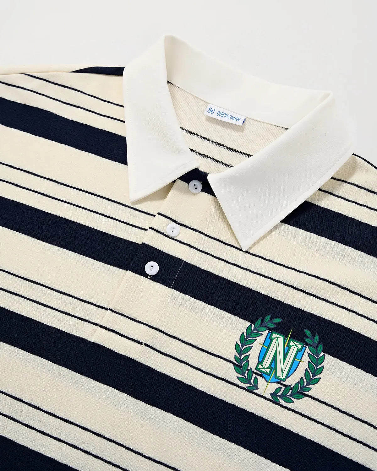 Striped Rugby Polo Shirt | LCDEGO Streetwear