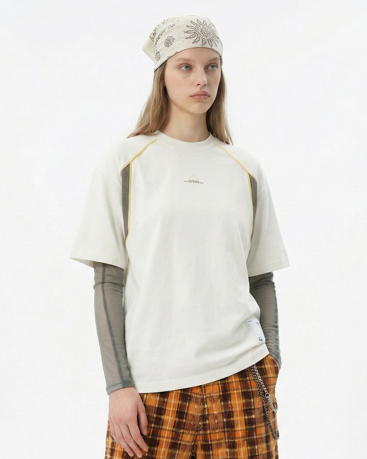 Glow-in-the-Dark Stitching Oversized T-Shirt | LCDEGO Streetwear