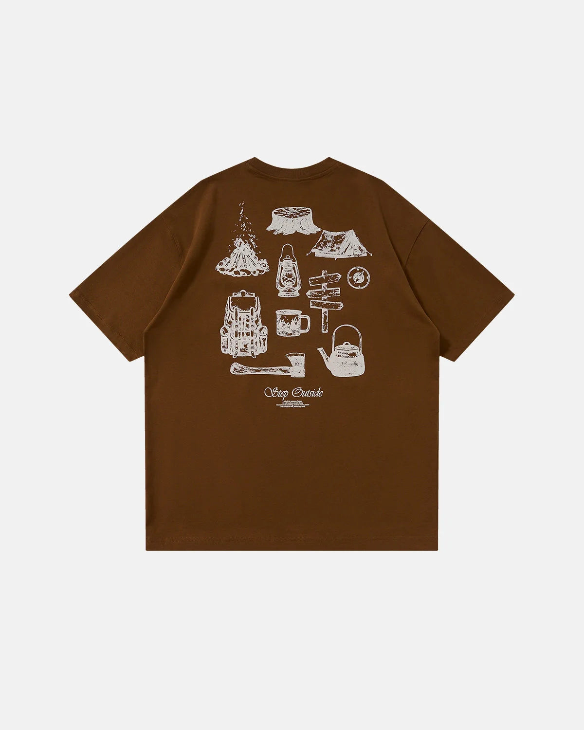 Camping Graphic Cotton Tees | LCDEGO Streetwear
