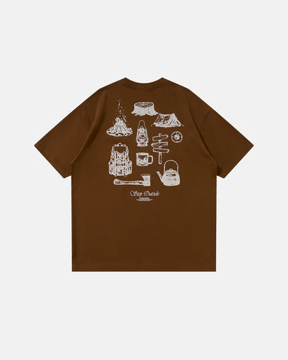 Camping Graphic Cotton Tees | LCDEGO Streetwear