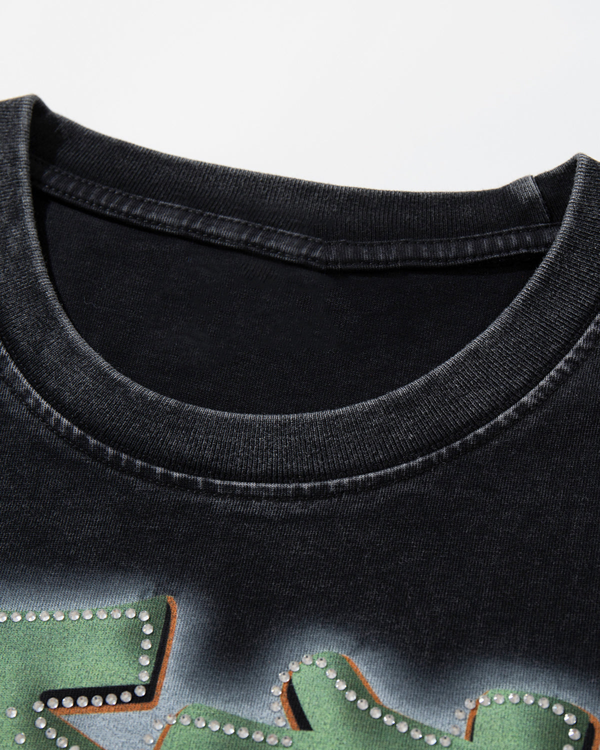 Vintage Rhinestone Graphic T-Shirt | LCDEGO Streetwear
