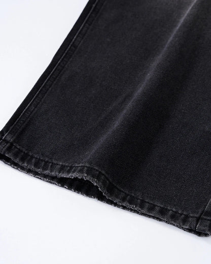 Distressed Rhinestone Ripped Baggy Jeans | LCDEGO Streetwear