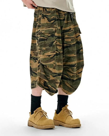 Camo Cargo Baggy Shorts | LCDEGO Streetwear