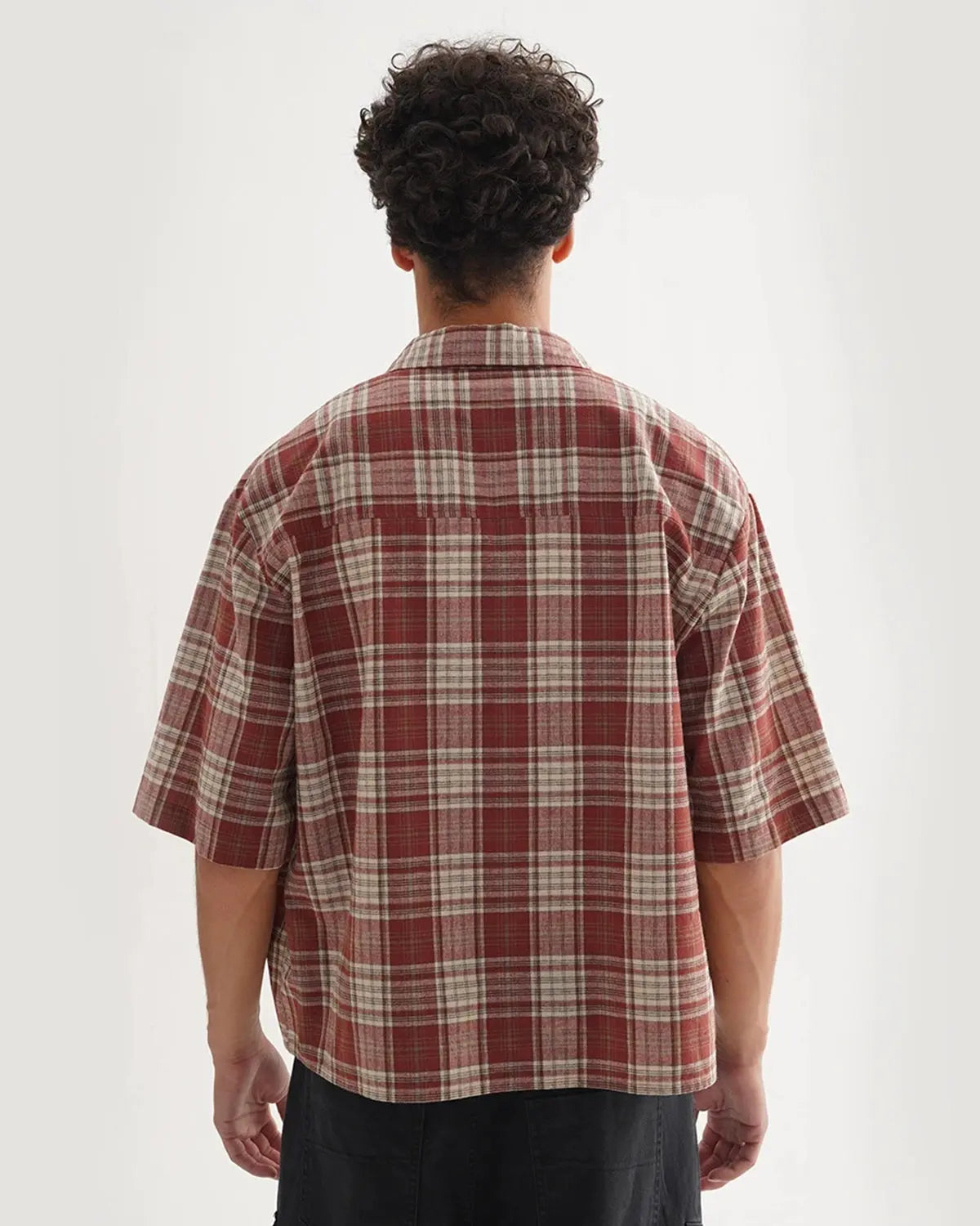 Boxy Fit Plaid Shirts | LCDEGO Streetwear