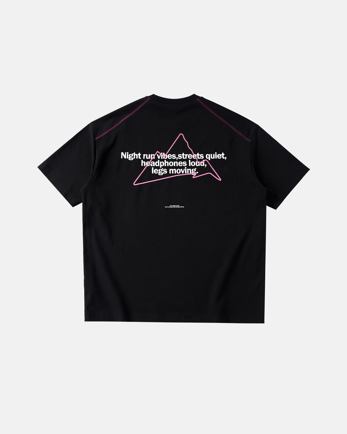 Glow-in-the-Dark Stitching Oversized T-Shirt | LCDEGO Streetwear