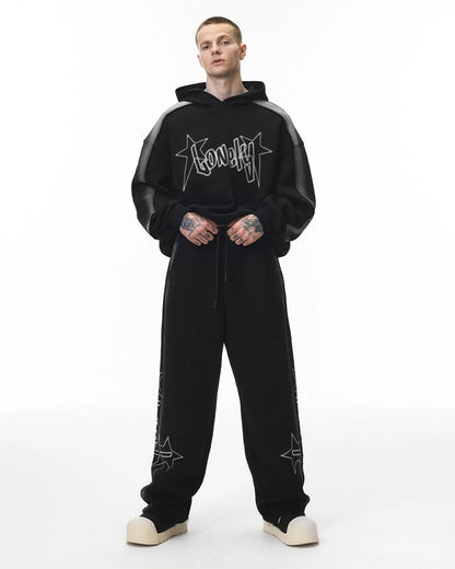 Stitching Spray-Painted Hoodies | LCDEGO Streetwear