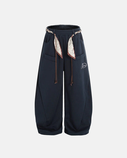 Drawstring Fleece Baggy Joggers | LCDEGO Streetwear