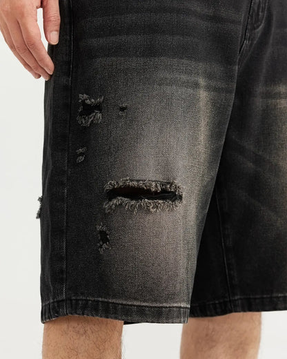 Vintage Ripped Washed Jorts | LCDEGO Streetwear