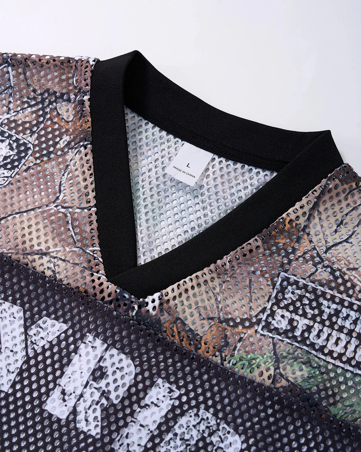 Camo Mesh Digital Print Jersey Tee | LCDEGO Streetwear