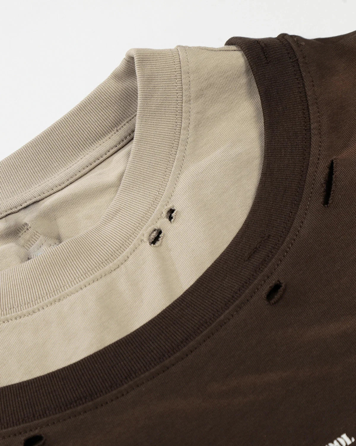 Layered Cross Graphic Distressed T-Shirt | LCDEGO Streetwear