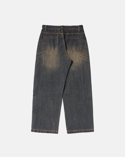 LCDEGO Faded Dirty Baggy Cargo Jeans