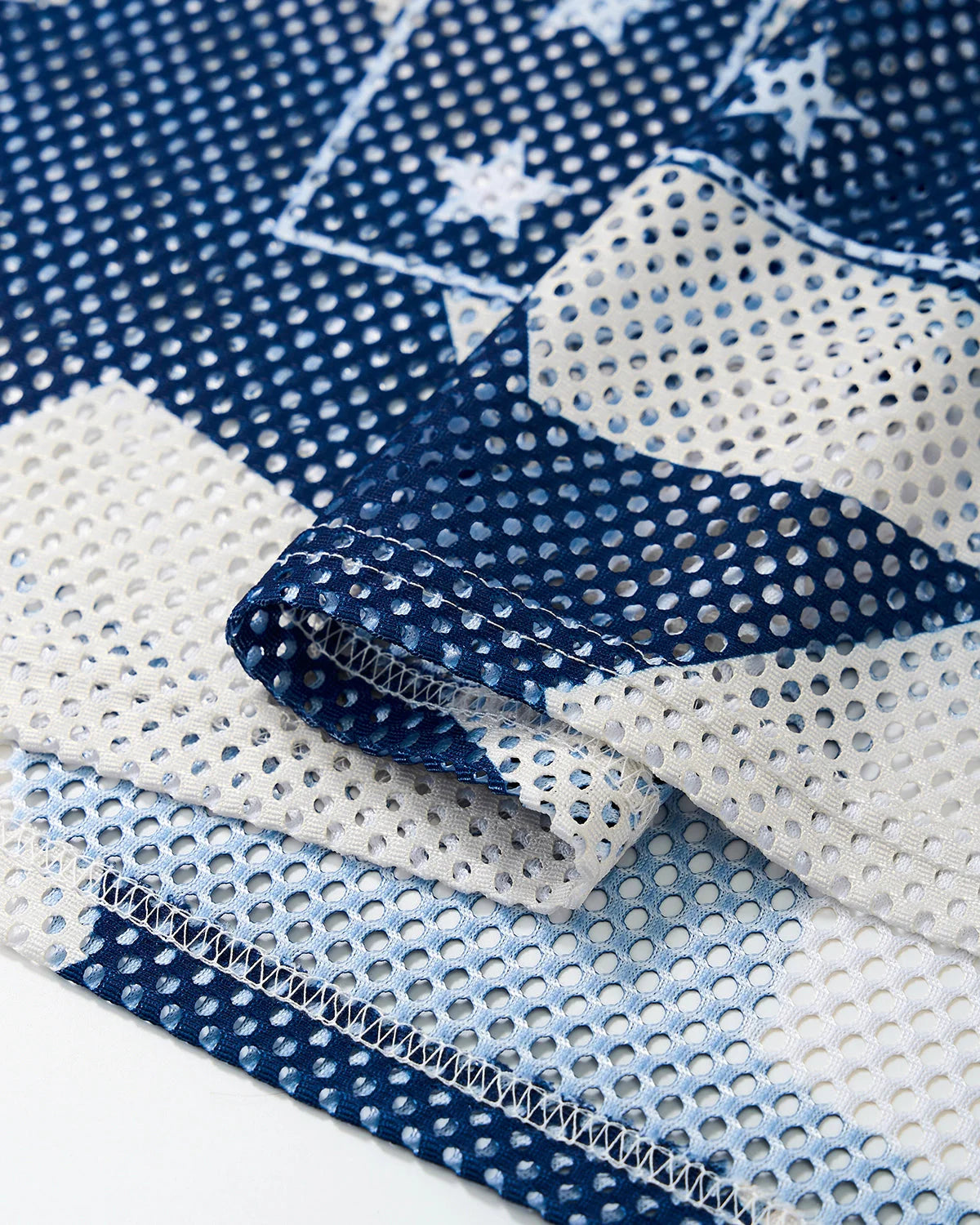 Star Graphic Oversized Mesh Jersey | LCDEGO Streetwear