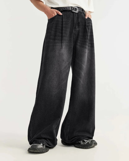 Chill Wide Leg Denim Pants | LCDEGO Streetwear