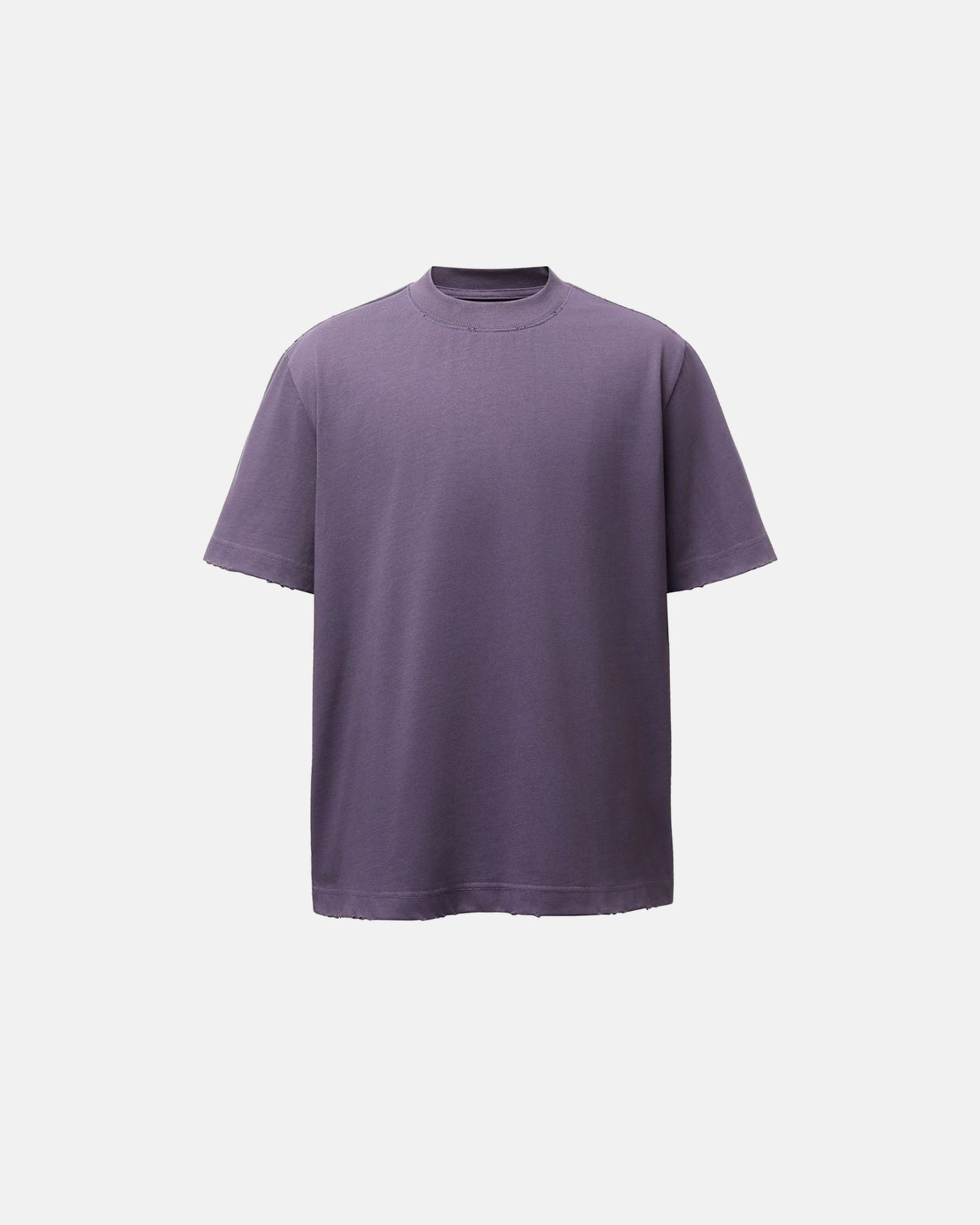 vintage faded oversized mock neck tee