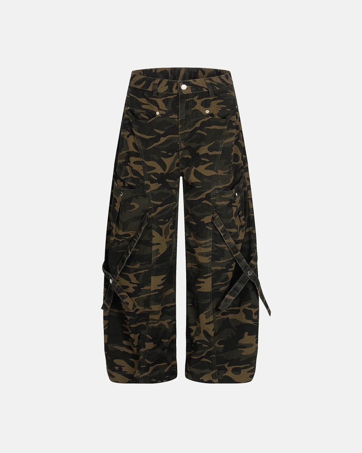 Multi-Pockets Barrel Camouflage Cargo Pants | LCDEGO Streetwear