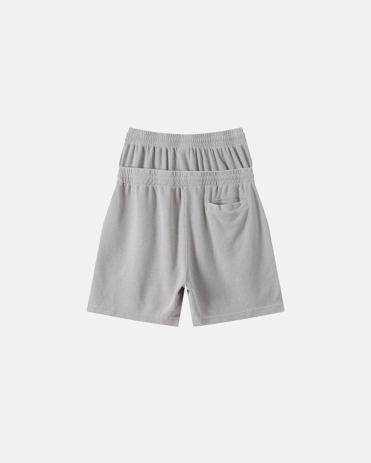 Double Waist Acid Wash Waffle Shorts | LCDEGO Streetwear