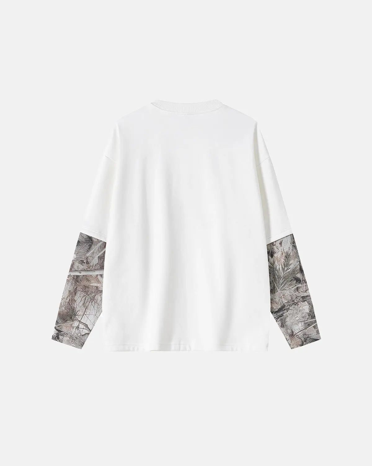 Camo Patched Long Sleeve Tees | LCDEGO Streetwear