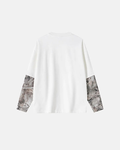Camo Patched Long Sleeve Tees | LCDEGO Streetwear