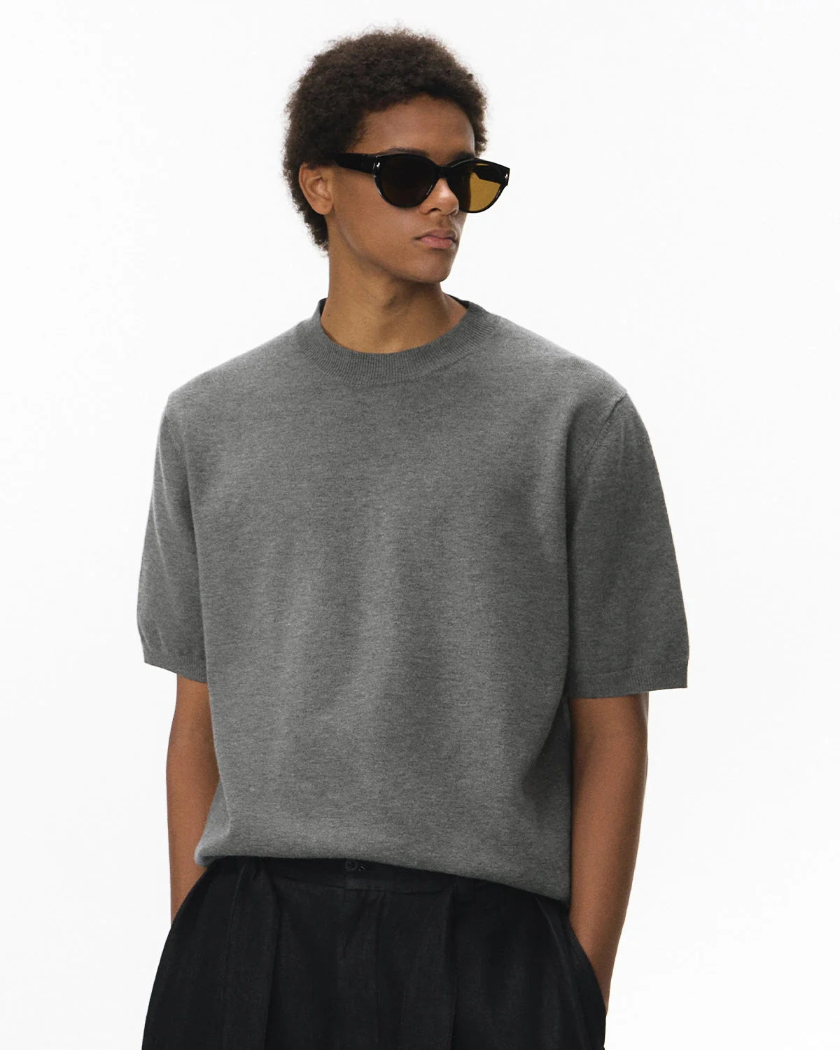 Knitwear Short-sleeved Crewneck Sweater | LCDEGO Streetwear