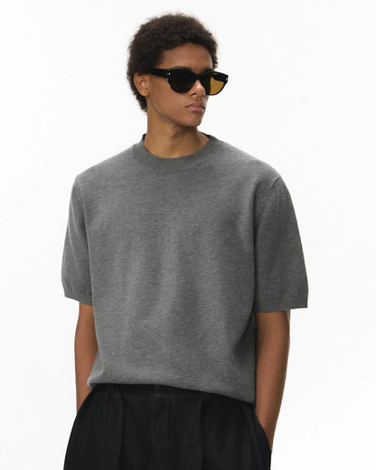 Knitwear Short-sleeved Crewneck Sweater | LCDEGO Streetwear