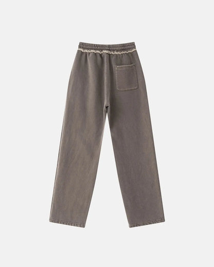 Wash Patchwork Straight Leg Sweatpants | LCDEGO Streetwear
