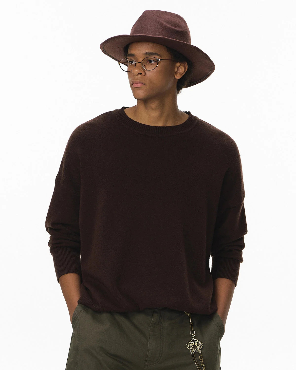 Crew Neck Knit Sweater| LCDEGO Streetwear