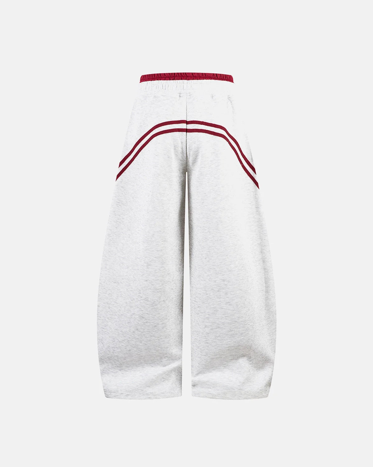 Grey Striped Baggy Sweatpants | LCDEGO Streetwear