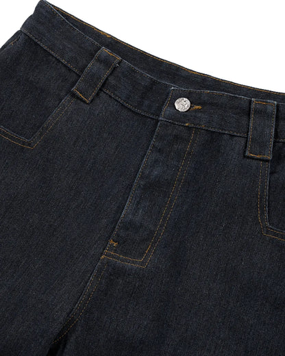 Super Raw Flared Baggy Jeans | LCDEGO Streetwear
