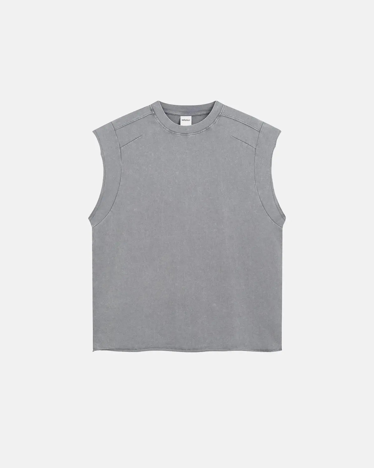 Stitching  Acid Wash Tank Tops  | LCDEGO Streetwear