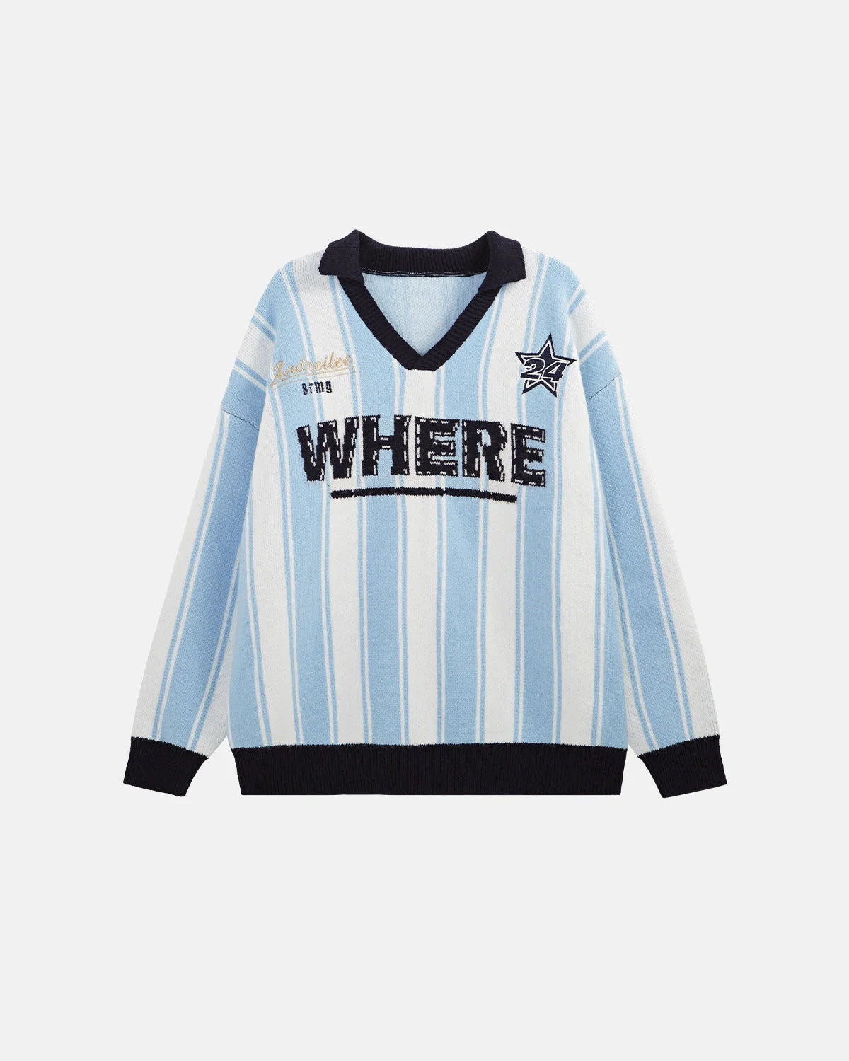 Retro Striped Jacquard Sweaters | LCDEGO Streetwear