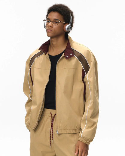 Reflective Windbreaker Track Jacket | LCDEGO Streetwear