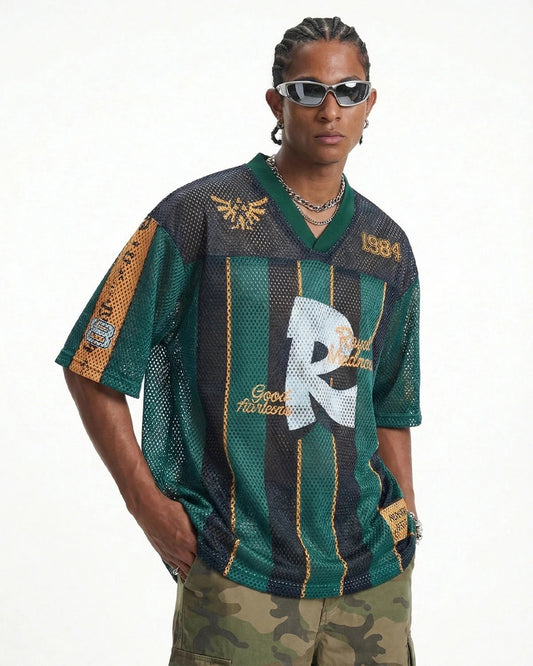Vintage Striped Mesh Jersey | LCDEGO Streetwear