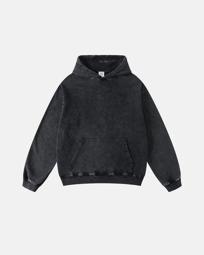 Acid Washed French Terry Hoodies | LCDEGO Streetwear