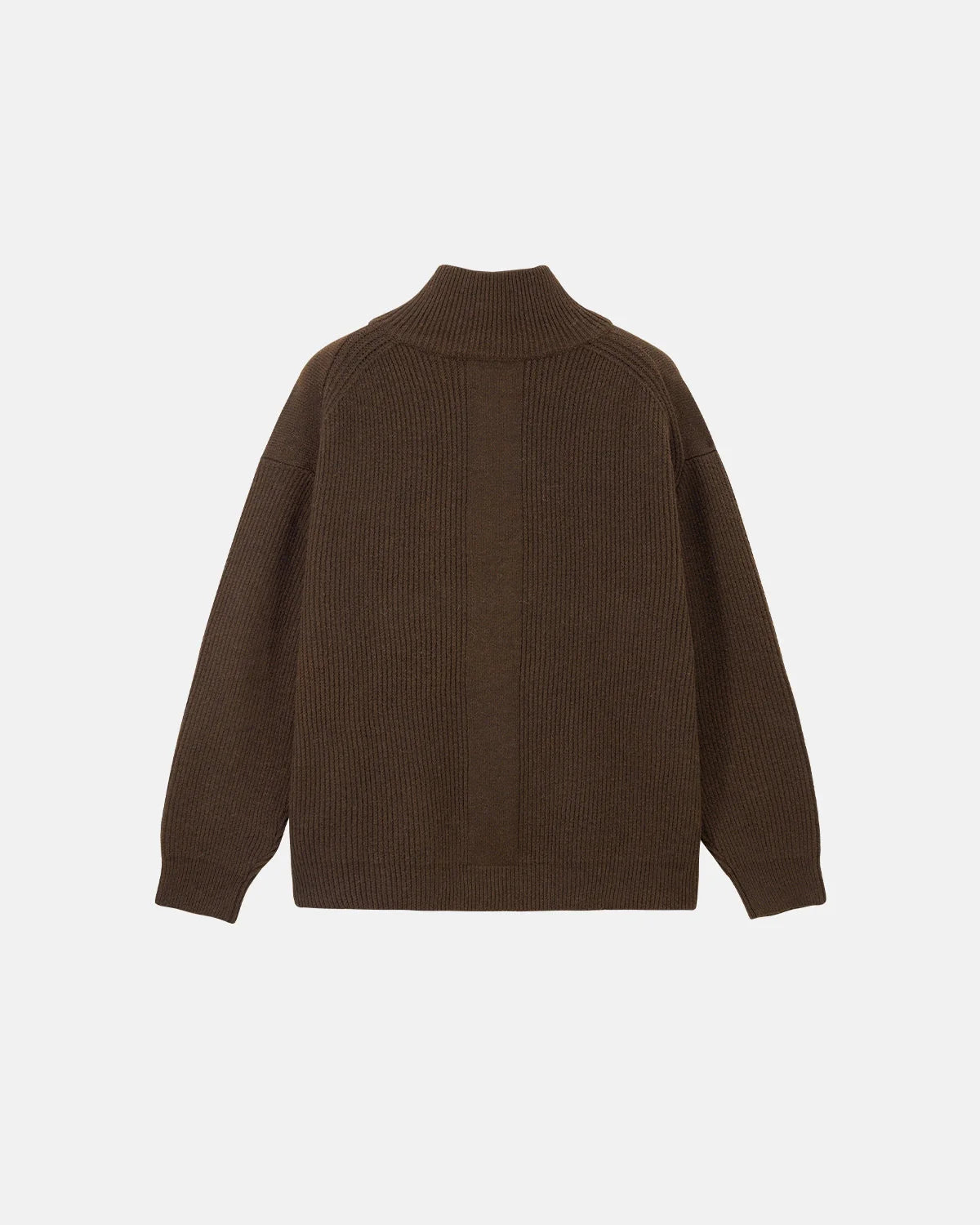 Quarter Zip Up Mock Neck Sweaters | LCDEGO Streetwear