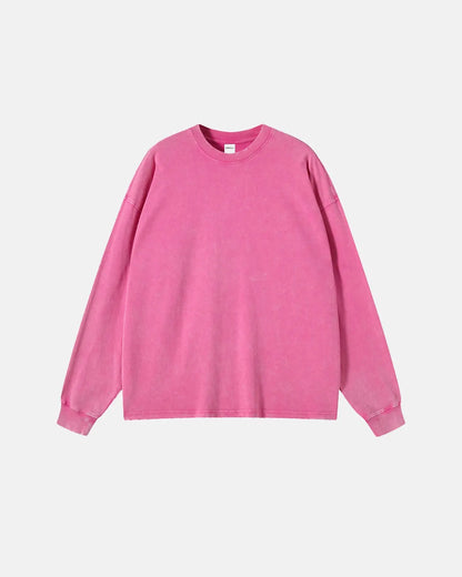 Acid Wash Batik Long Sleeve T-shirts | LCDEGO Streetwear