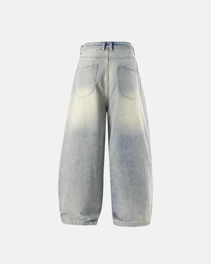Acid Washed Super Baggy Jeans | LCDEGO Streetwear