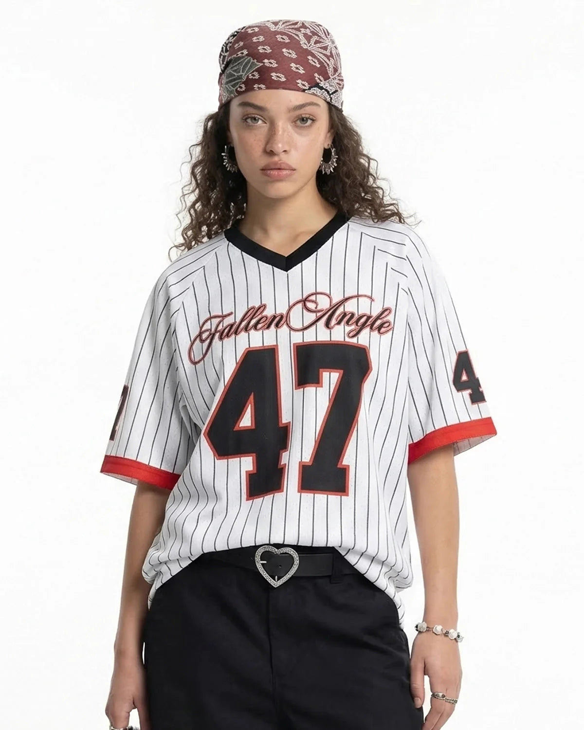 Pinstripe Number Mesh Jersey | LCDEGO Streetwear
