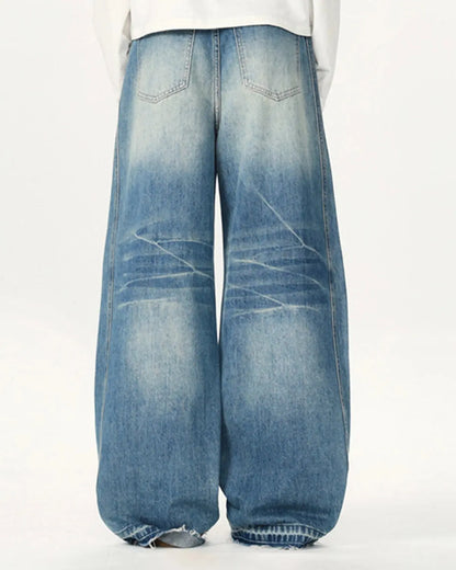 Washed Baggy Jeans | LCDEGO Streetwear