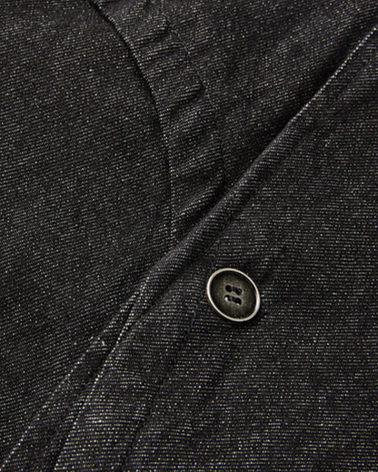 Cropped Asymmetric Button Denim Jacket | LCDEGO Streetwear