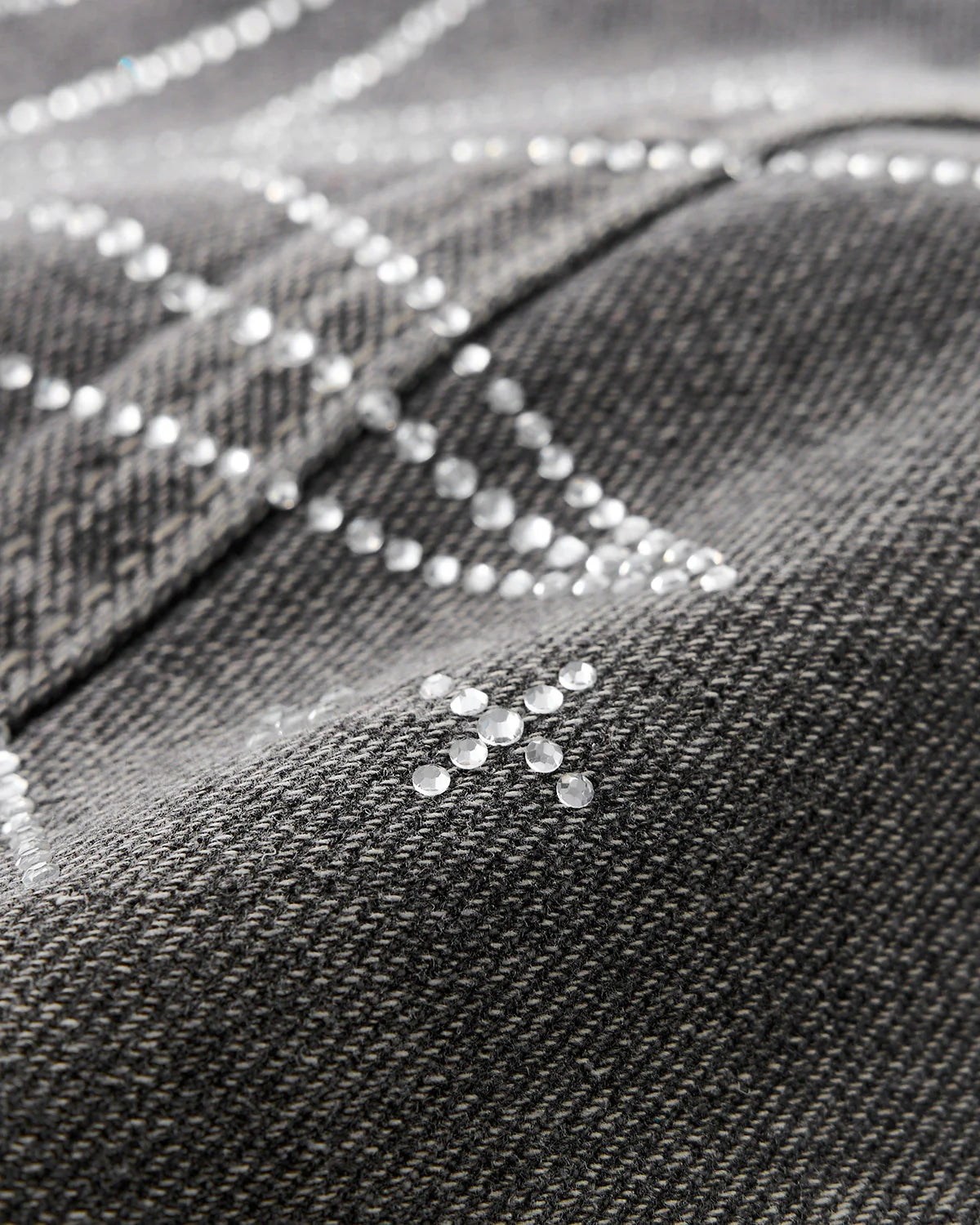 Star Graphic Rhinestone Barrel Baggy Jeans | LCDEGO Streetewear