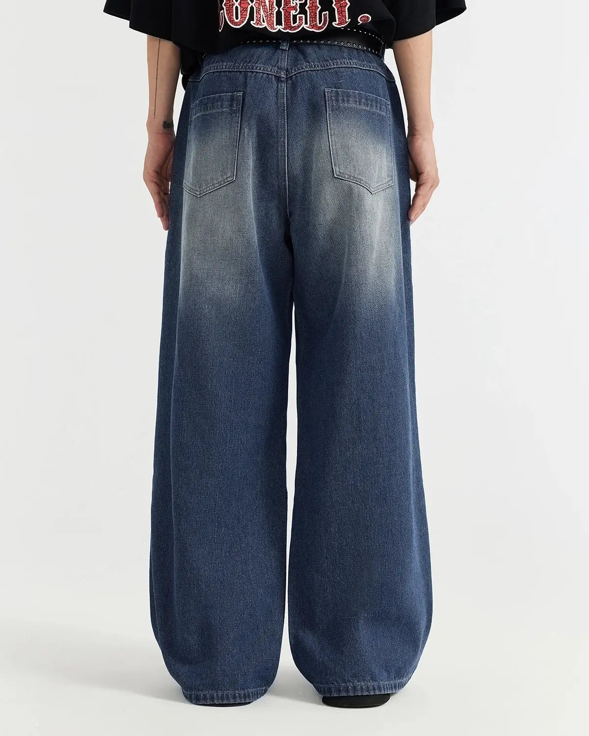 LCDEGO Washed Baggy Jeans