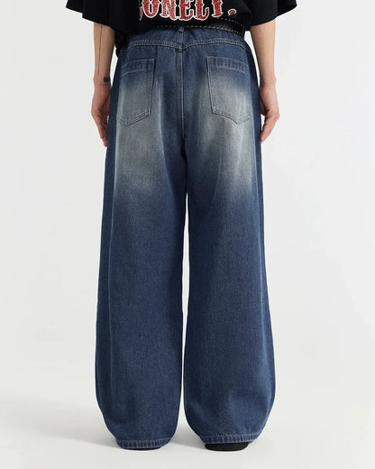 LCDEGO Washed Baggy Jeans