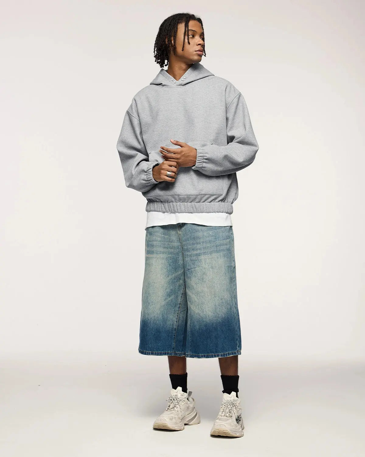Boxy Cropped Hoodies | LCDEGO Streetwear