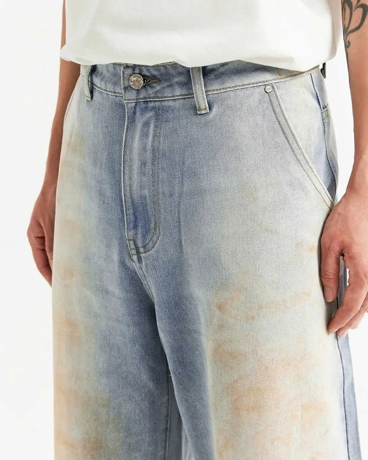 Mud Washed Baggy Jeans | LCDEGO Streetwear