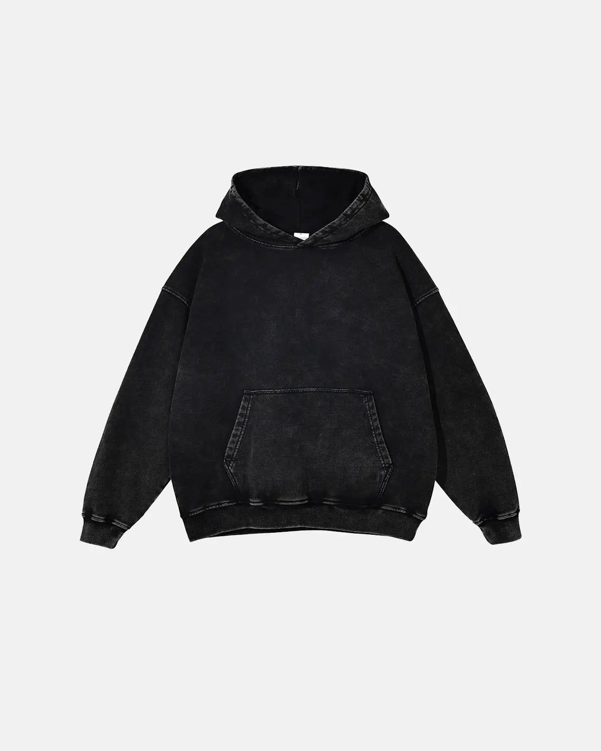French Terry Washed Distressed Hoodies | LCDEGO Streetwear