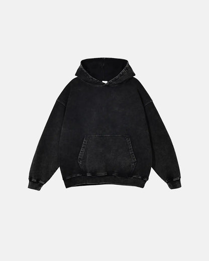 French Terry Washed Distressed Hoodies | LCDEGO Streetwear