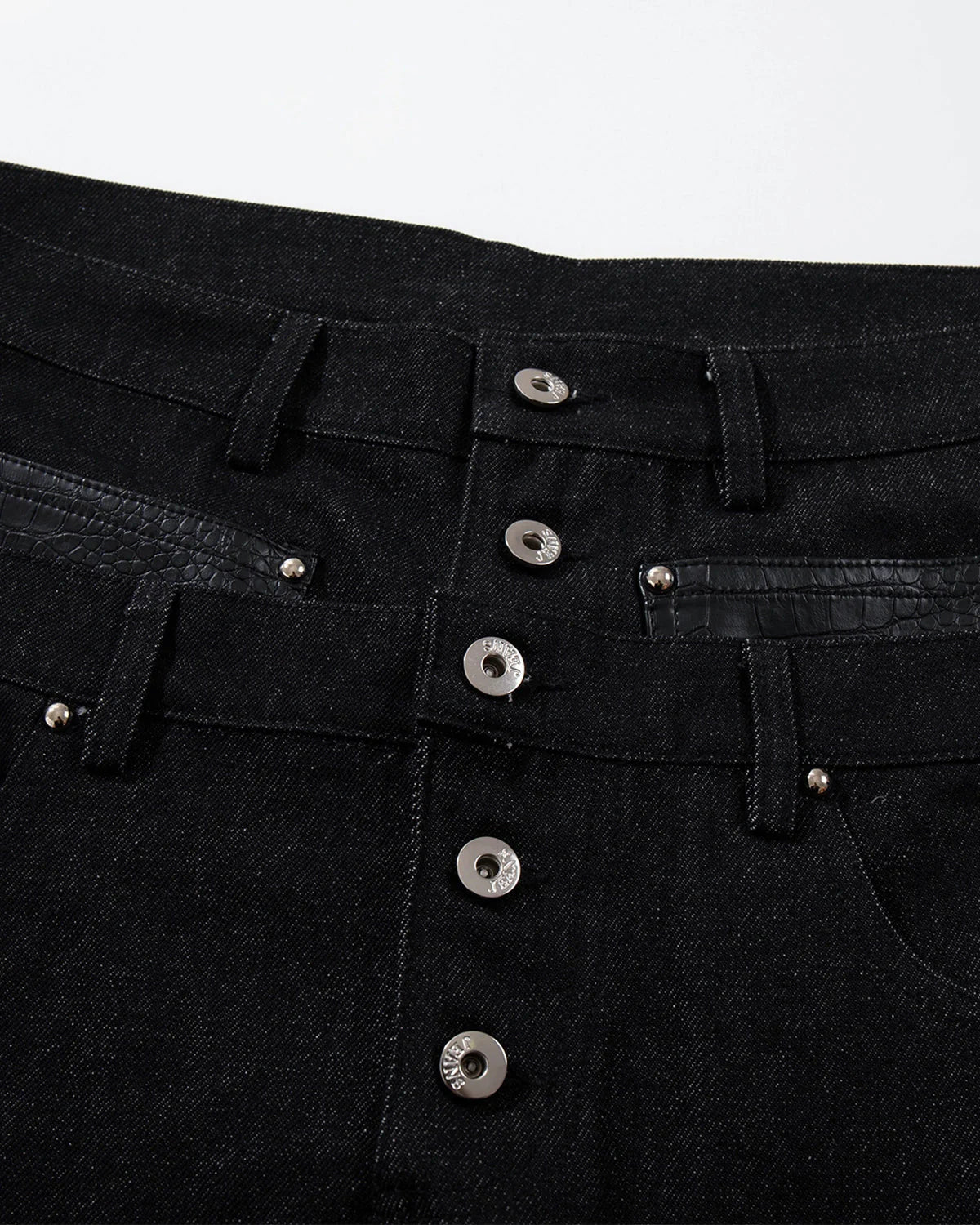 Double Wasit Raw Super Baggy Jeans | LCDEGO Streetwear