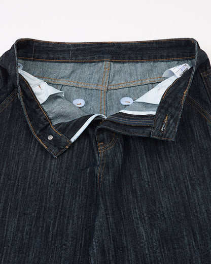 Dark Indigo Wide Bootcut Jeans | LCDEGO Streetwear