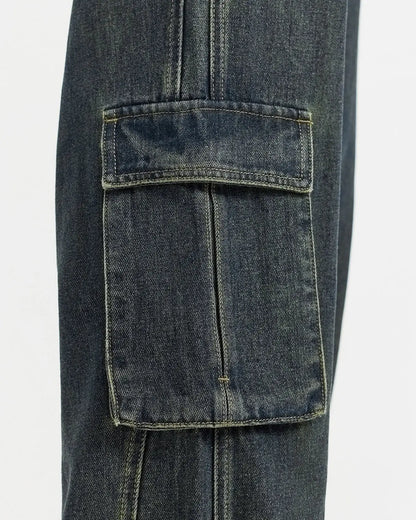 Multi Pockets Cargo Baggy Jeans | LCDEGO Streetwear
