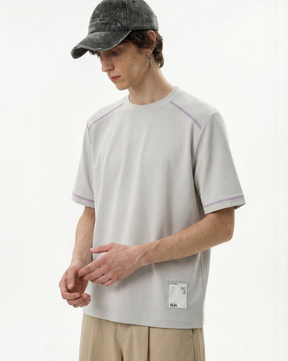 Contrast Stitching Activewear T Shirt | LCDEGO Streetwear